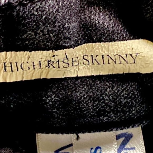 Seven7 Skinny Black Stretch Denim Jeans High Rise Casual Chic Edgy Vibe Size 8 - Picture 12 of 16